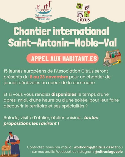 Affiche chantier international