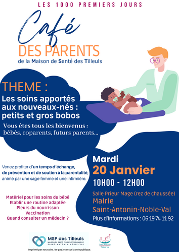Affiche Café des parents de la MSP