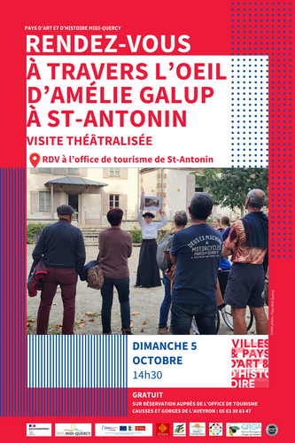 Affiche visite Amélie GALUP