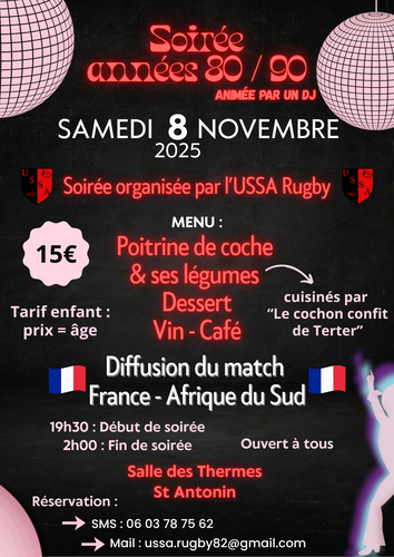 Affiche repas USSA