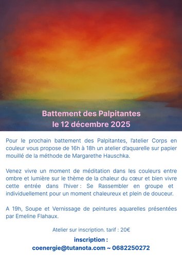 Affiche atelier Les Palpitantes