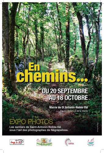 Affiche expo photo sentiers